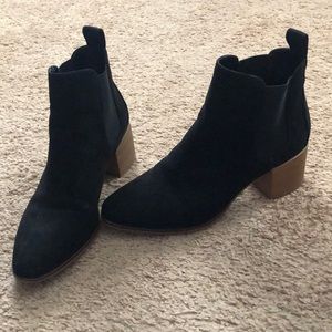Suede booties
